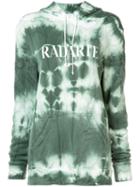 Rodarte - Tie-dye Logo Hoodie - Women - Cotton/polyester - S, Green, Cotton/polyester