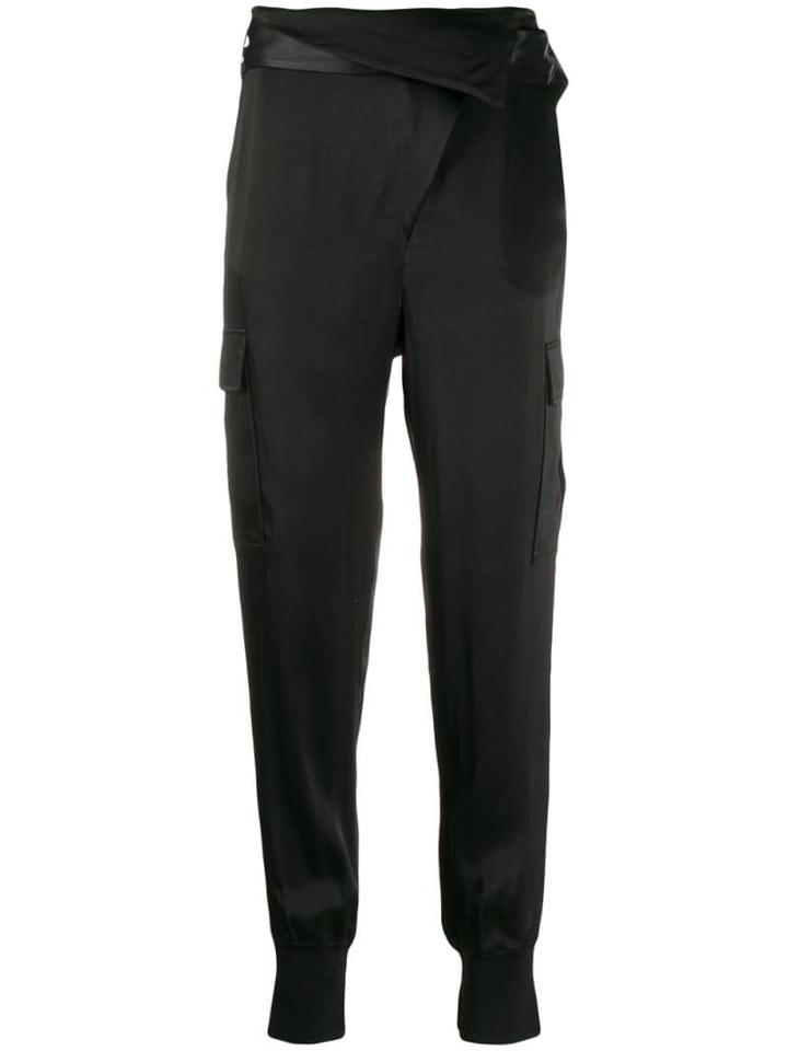 3.1 Phillip Lim Foldover Waist Joggers - Black
