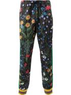 Gucci Relaxed Floral Trousers - Black