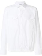 Neil Barrett Elasticated Hem Shirt - White
