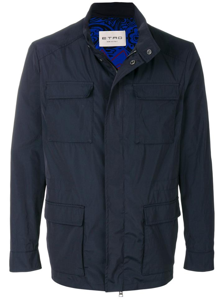 Etro Military Jacket - Blue