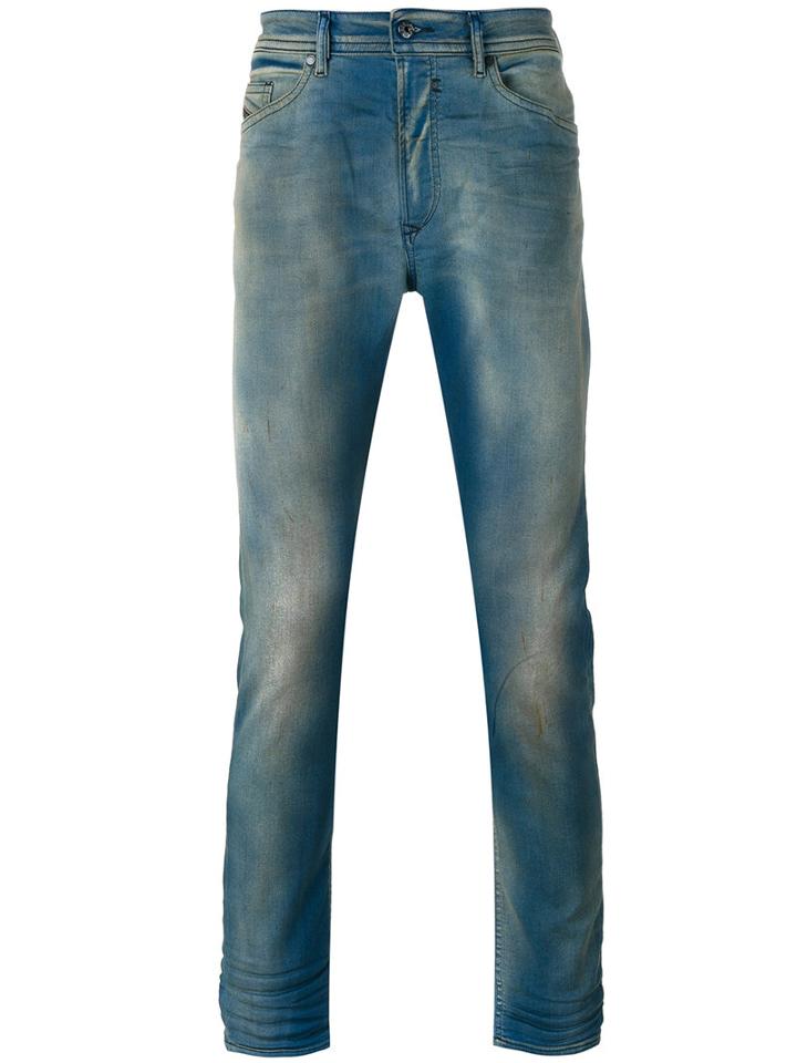 Diesel 'spender' Skinny Jeans, Men's, Size: 36, Blue, Cotton/polyester/spandex/elastane