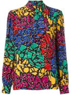 Saint Laurent 80's Graffiti Print Shirt - Multicolour