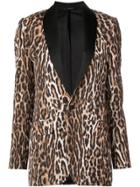 R13 Leopard Print Blazer - Brown