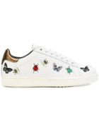 Moa Master Of Arts Bug Embroidered Sneakers - White