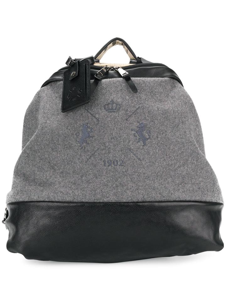 Al Duca D'aosta 1902 Embroidered Backpack - Grey