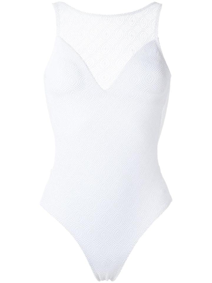 Lygia & Nanny Lace Swimsuit, Women's, Size: 40, White, Polyamide/spandex/elastane