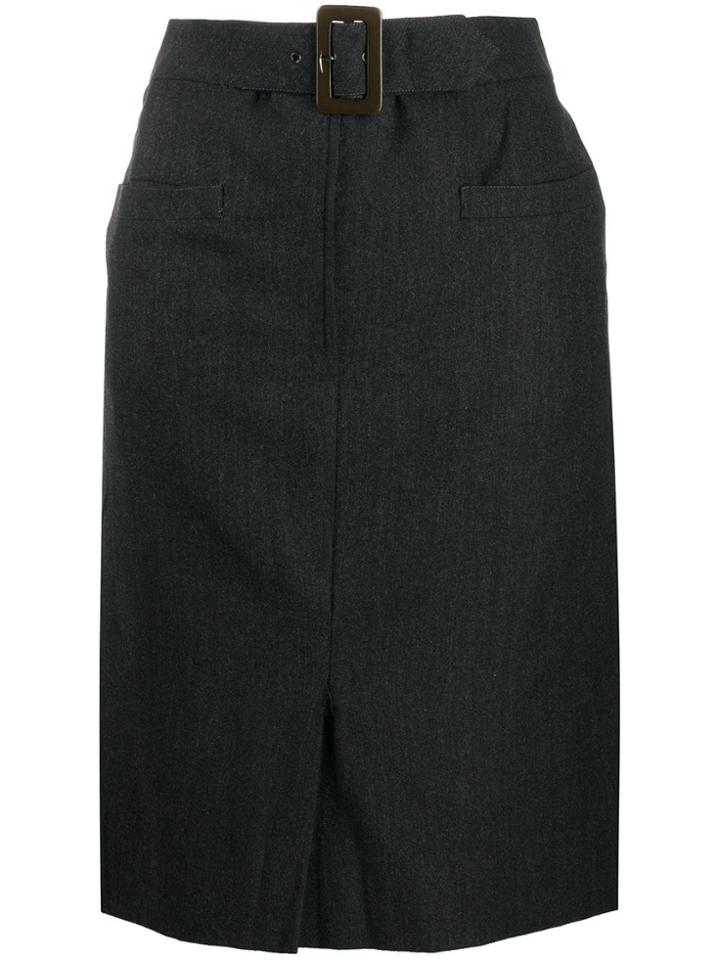 Salvatore Ferragamo Pre-owned '1990s Pencil Skirt - Grey