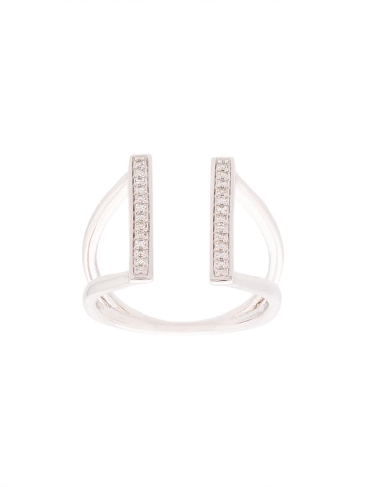 Zofia Day Open Bar Ring - Metallic