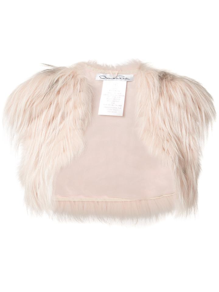 Oscar De La Renta Open Bolero - Pink & Purple