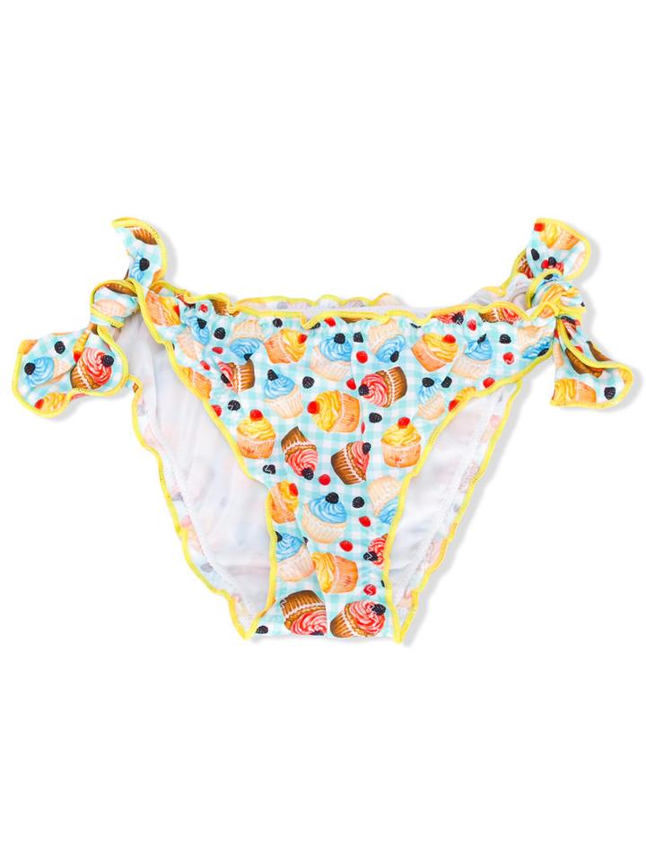 Mc2 Saint Barth Kids - Cupcake Print Bikini Bottoms - Kids - Polyamide/spandex/elastane - 2 Yrs, Toddler Girl's