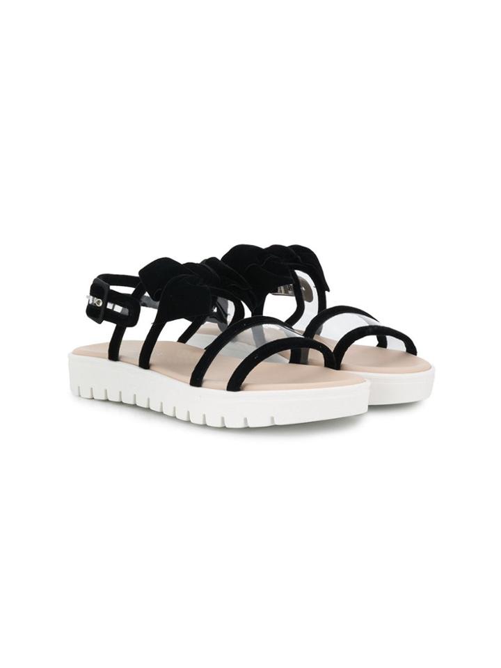 Florens Teen Bow Detailed Sandals - Black