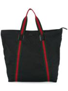 Gucci Vintage Gg Pattern Travel Handbag - Black