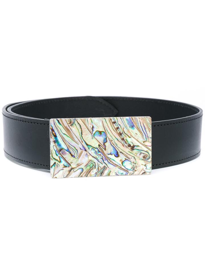 Christopher Kane Leather Belt - Black