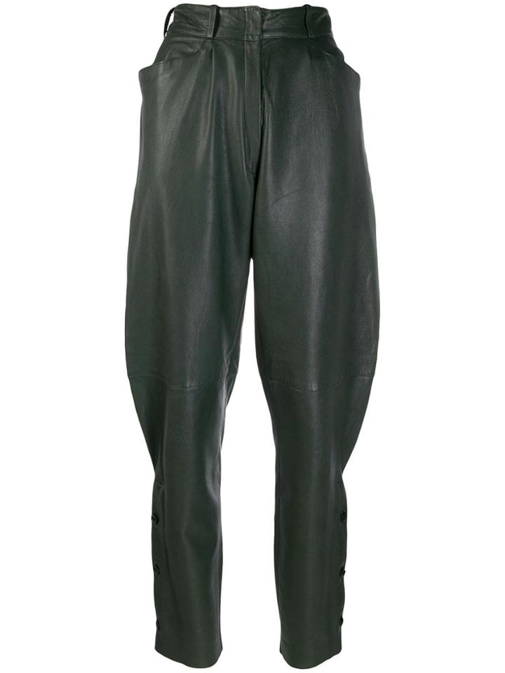 Versace Pre-owned 1980's Balloon-leg Trousers - Green