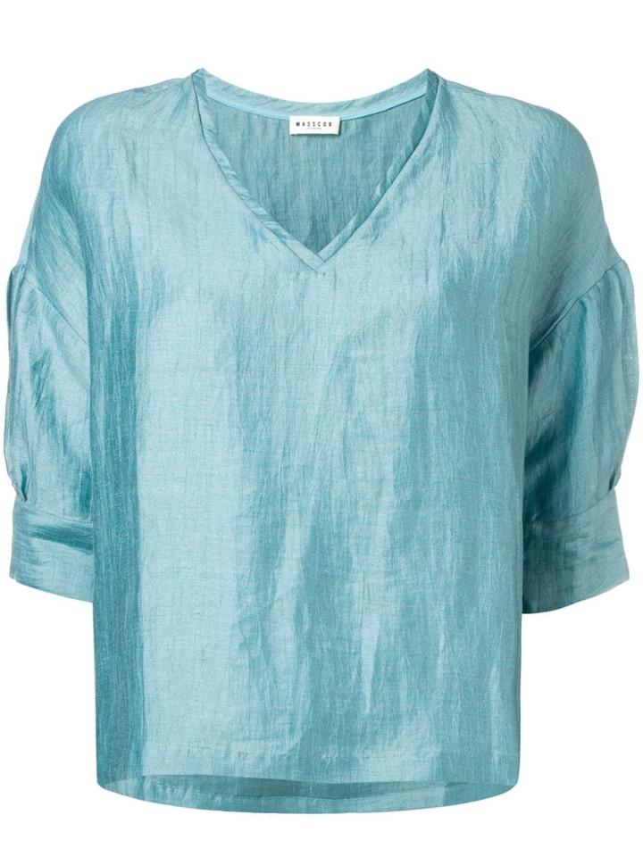 Masscob Loose Fit Blouse - Blue