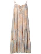 Mes Demoiselles Lurex Printed Maxi Dress - Neutrals