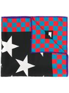 Msgm Star Print Scarf - Multicolour