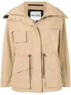 Kenzo Zipped Drawstring Jacket - Neutrals