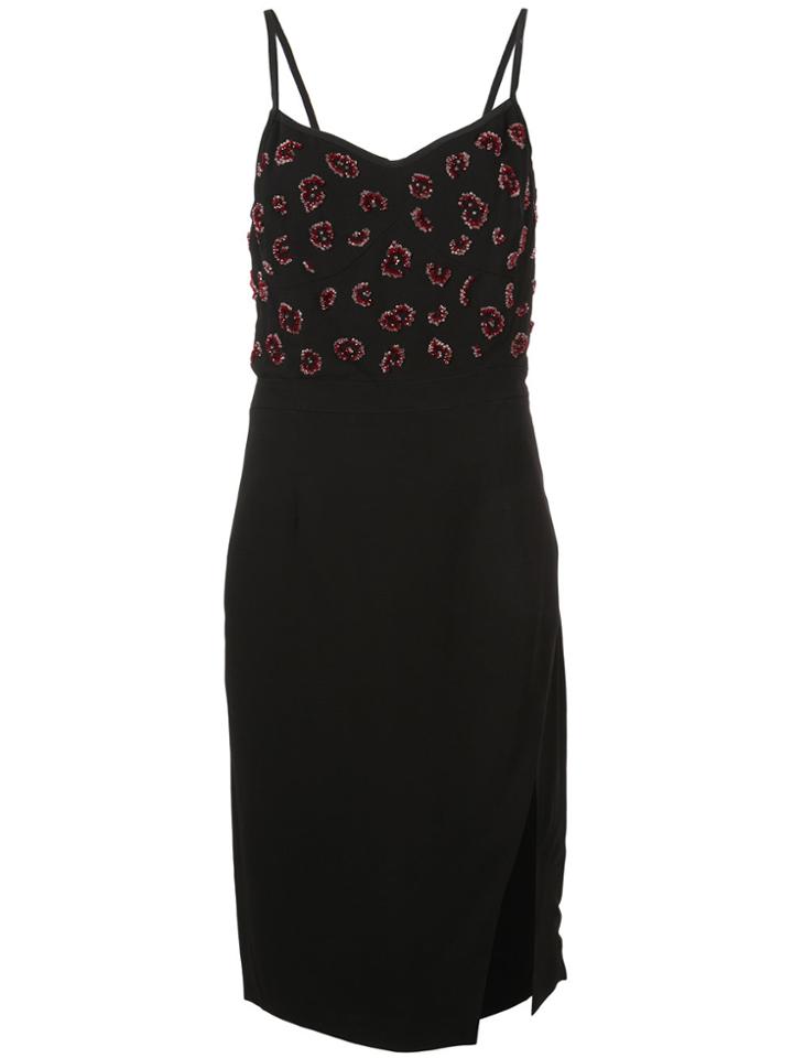 Altuzarra Bead Embroidered Mini Dress - Black