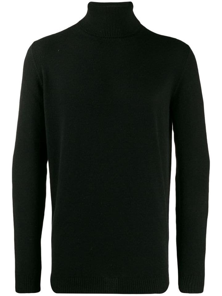 Avant Toi Elbow Patch Sweatshirt - Black