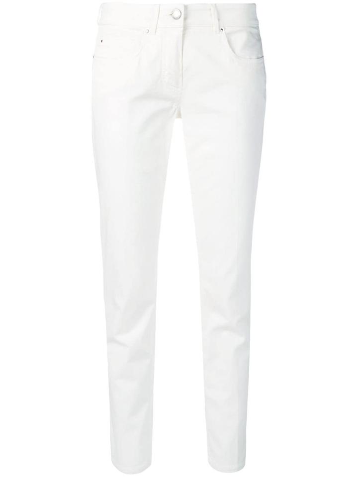 Fabiana Filippi Cropped Slim-fit Trousers - White