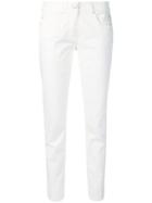 Fabiana Filippi Cropped Slim-fit Trousers - White