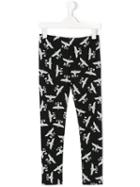 Boy London - Logo Print Leggings - Kids - Cotton/spandex/elastane - 9 Yrs, Black