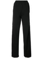 Mm6 Maison Margiela Long Leg Track Pants - Black
