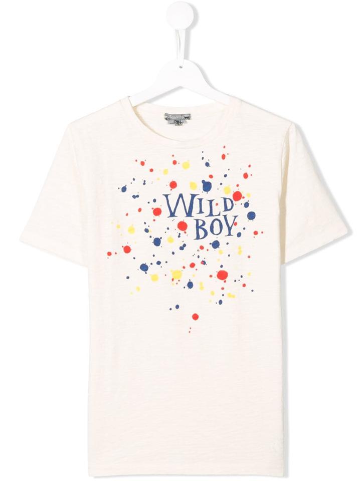 Bonpoint Teen Paint Splatter T-shirt - Neutrals