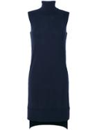 Twin-set High-neck Tank Dress - Blue
