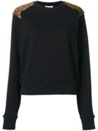 Saint Laurent Marrakech Shoulder Panel Sweatshirt - Black