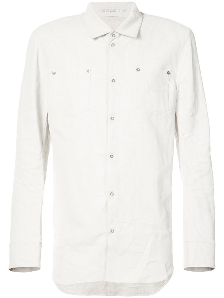 Taichi Murakami Pocket Snap-button Shirt - Grey