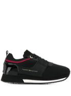 Tommy Hilfiger Panelled Lace-up Sneakers - Black