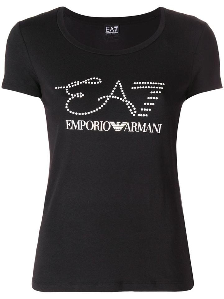 Ea7 Emporio Armani Stamped T-shirt - Black