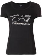 Ea7 Emporio Armani Stamped T-shirt - Black