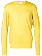 Cruciani Long-sleeve Fitted Sweater - Yellow & Orange