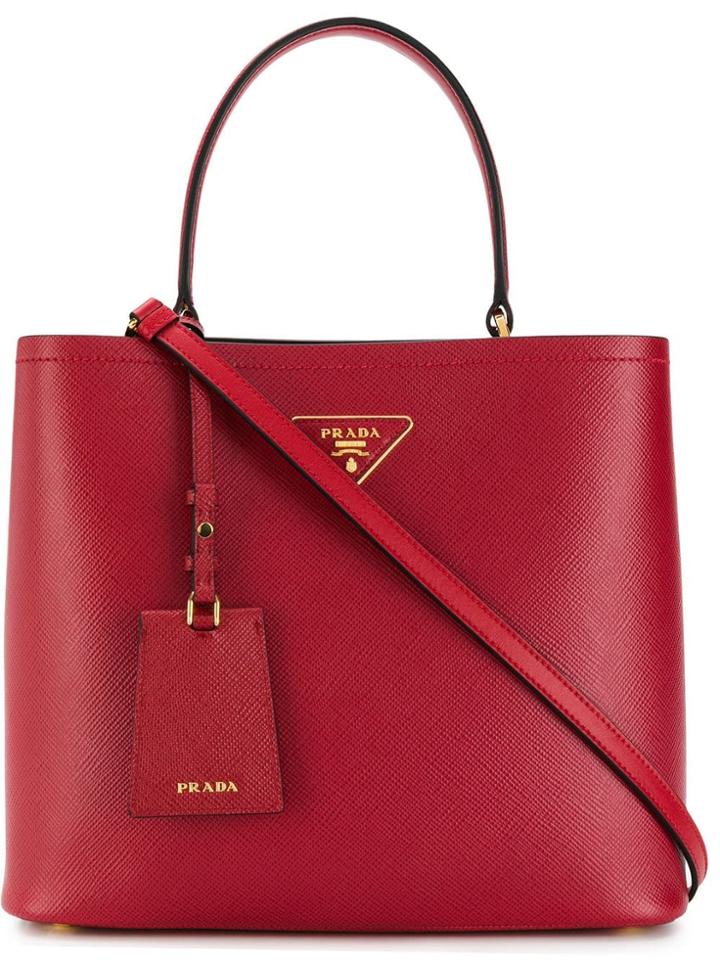 Prada Medium Tote Bag - Red