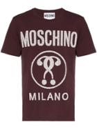 Moschino Short Sleeve Logo T-shirt - Pink & Purple