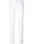 Ermanno Scervino - Skinny Cropped Jeans - Women - Cotton/spandex/elastane - 38, White, Cotton/spandex/elastane