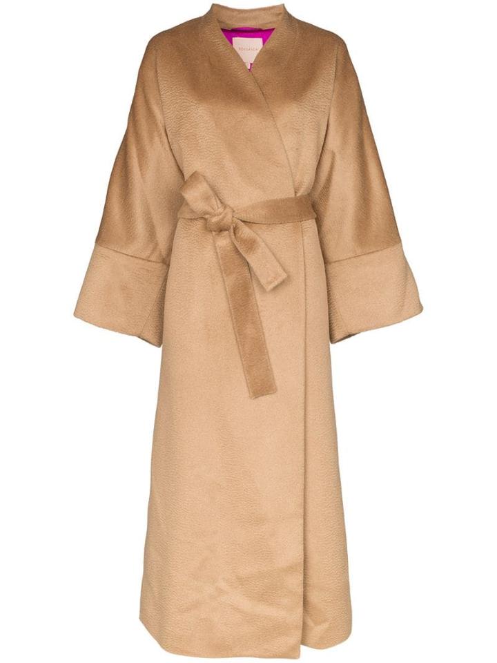 Roksanda Larisa Oversized Wrap Coat - Neutrals