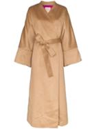 Roksanda Larisa Oversized Wrap Coat - Neutrals