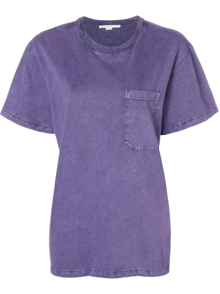 Stella Mccartney Oversized Pocket T-shirt - Pink & Purple