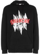 Givenchy Graphic Print Hooded Cotton Jumper - Black