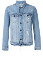 Won Hundred Fourteen Denim Jacket, Men's, Size: 46, Blue, Cotton