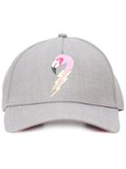 Diesel - Flamingo Patch Baseball Cap - Unisex - Polyester/viscose - One Size, Grey, Polyester/viscose
