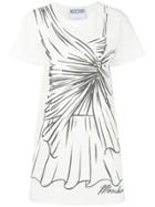 Moschino Dress Sketch T-shirt Dress - White