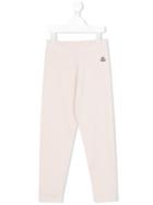 Moncler Kids - Embroidered Logo Sweatpants - Kids - Cotton/spandex/elastane - 12 Yrs, Pink/purple