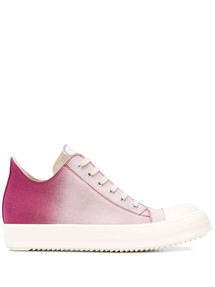 Rick Owens Drkshdw Gradient Denim Low Sneakers - Purple