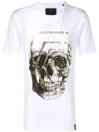 Philipp Plein Graphic Skull Print T-shirt - White